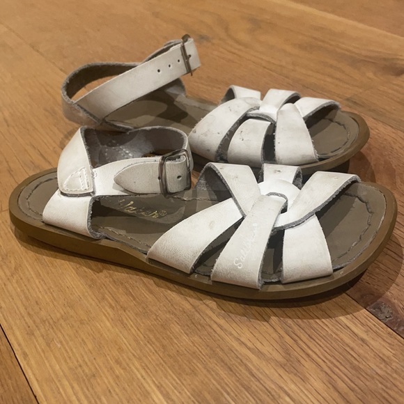 Saltwater white leather sandals 11 - Picture 3 of 3